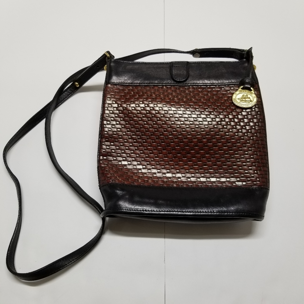 Brahmin Purse Vintage Crossbody Woven